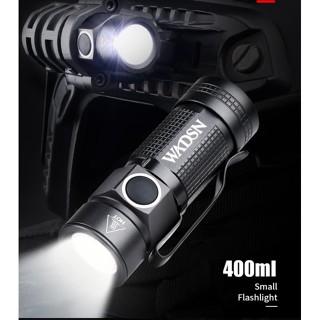 ไฟฉายติดหมวกกันน็อค โลหะ 400 Lumens 20 มม. แบบพกพา