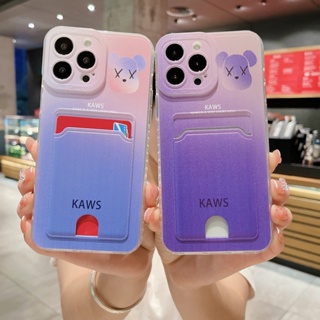 เคสโทรศัพท์มือถือแบบนิ่ม กันกระแทก ลายการ์ตูนหมี พร้อมช่องใส่บัตร สําหรับ Tecno Camon 20 19 Neo 18 18P 18T 17 17P 15 Spark 6 Go 5 Air Pro 5G