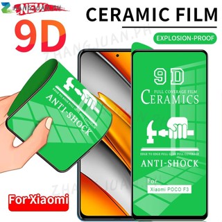 กระจกนิรภัยเซรามิก แบบนิ่ม สําหรับ Redmi 10C 10A 10 9 9A 9C 9T Note 7 8 9 10 11 Pro 9S 10S 11S 4G 5G XiaoMi 10T 11T 11 12 Lite POCO X3 X4 M3 M4 F3 F4 NFC Pro ฟิล์มกันรอยหน้าจอ UEZU