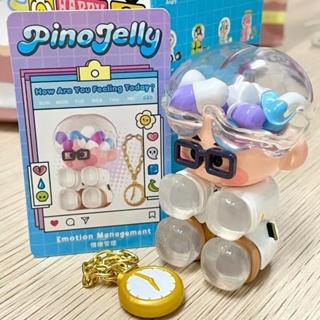 【ของแท้】POPMART Pino JELLY ตุ๊กตาฟิกเกอร์ How Are You Feeling Today Series Blind Box ของขวัญ สําหรับตกแต่ง