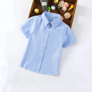 เสื้อโปโลแขนสั้นสำหรับเด็ก ผ้าคอตตอนเนื้อนุ่ม สวมใส่สบาย เชิ้ตเด็กผู้ชาย โปโลเด็กผู้ชาย