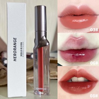 Herorange iceberg Lip tint ลิปกลอส น้ํา เคลือบริมฝีปาก ติดทนนาน ลิปกลอสกระจก