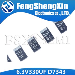 ตัวเก็บประจุแทนทาลัม SMD 6.3V 330UF 6v ESR 330UF 4TPB330M 7343 OE128 OE907 0.8 20 ชิ้นต่อล็อต