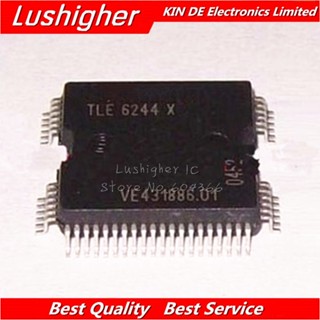 อะไหล่ชิ้นส่วนอิเล็กทรอนิกส์ TLE6244 MQFP64 TLE6244X TLE6244X C2 5 นิ้ว