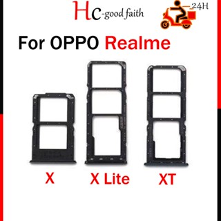 อะไหล่ถาดซิมการ์ดรีดเดอร์ แบบเปลี่ยน สําหรับ OPPO Realme X Lite XT X