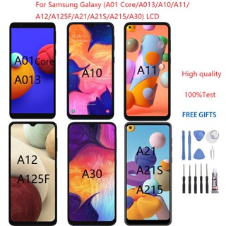 อะไหล่หน้าจอสัมผัสดิจิทัล LCD แบบเปลี่ยน สําหรับ Samsung Galaxy A01 Core A013 A10 A11 A12 A125F A21 A21S A215 A30