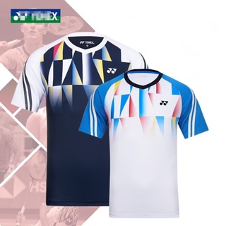 เสื้อกีฬาแบดมินตันแขนสั้น YONEX สําหรับผู้ชาย และผู้หญิง 2023