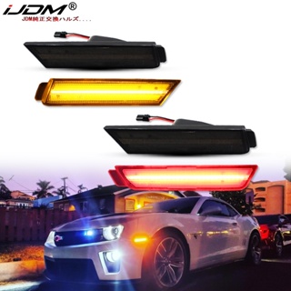 Ijdm ชุดไฟเลี้ยว LED สีเหลืองอําพัน แดง กันชนหน้า หลัง แบบเปลี่ยน สําหรับ Chevy Camaro OEM