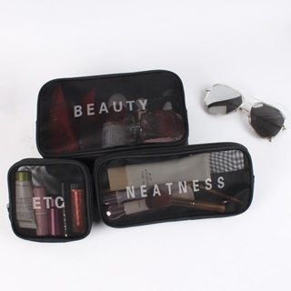 กระเป๋าเครื่องสําอาง  โปร่งใส Wash Bag กระเป๋าถือ