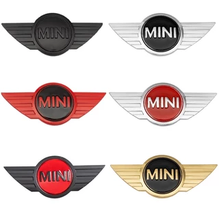 สติกเกอร์โลหะ รูปโลโก้สัญลักษณ์ ติดฝากระโปรงหน้า และหลังรถยนต์ สําหรับ MINI logo Cooper S Countryman Clubman JCW R50 R52 R56