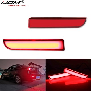 Ijdm ไฟสะท้อนแสง LED ติดกันชนหลัง สําหรับ Mitsubishi Lancer Evo X Outlander