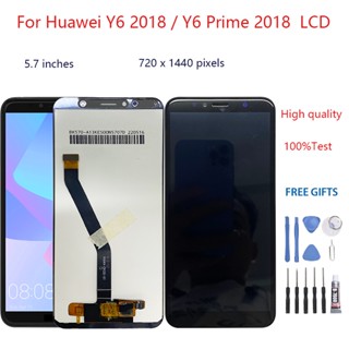 อะไหล่หน้าจอ LCD และดิจิไทเซอร์ แบบเปลี่ยน สําหรับ Huawei Y6 2018