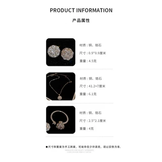 DREJEW เวอร์ชั่นของเพทายวงกลมสร้อยคอระดับไฮเอนด์ไหปลาร้าโซ่สร้อยคอแฟชั่นเครื่องประดับใหม่