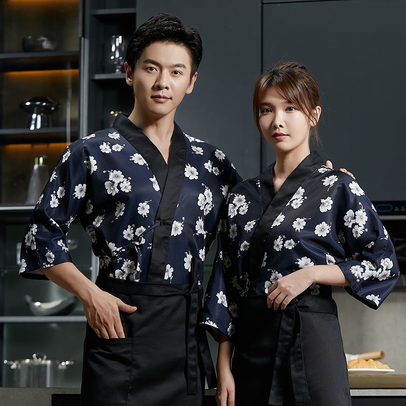 เสื้อแจ็กเก็ตเชฟแขนสั้น เหมาะกับใส่ทํางานร้านอาหาร สไตล์ญี่ปุ่น และเกาหลี สําหรับชาย และหญิง