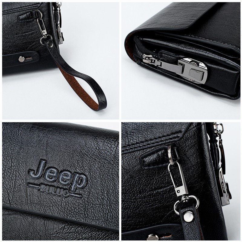 Jeep Buluo กระเป๋าสตางค์หนัง หรูหรา คุณภาพสูง เหมาะกับใส่วิกผม โทรศัพท์มือถือ แฟชั่นสําหรับผู้ชาย