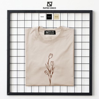 TULIPS FLOWER | Graphic Tees | Minimalist Design | Aesthetic Shirt | Unisex | RATED CINCO_01