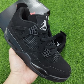 Air Jordan 4 Retro Black Cat Triple Black (ลิขสิทธิ์แท้)