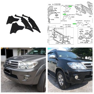 ยางซีลบังโคลนหน้ารถยนต์ สําหรับ Toyota Hilux KUN25 KUN26 Fortuner TGN51 53735-0K020 53885-0K020