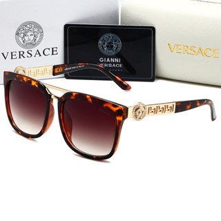 Versace แว่นตากันแดด เลนส์ไล่โทนสี หรูหรา สไตล์วินเทจ แฟชั่นคลาสสิก สําหรับผู้ชาย ผู้หญิง 2023