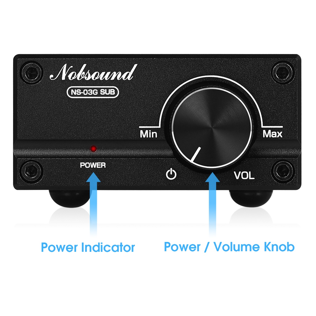 Douk Audio NS-03G เครื่องขยายเสียงซับวูฟเฟอร์ดิจิทัล 100W ความถี่เต็มช่อง TPA3116