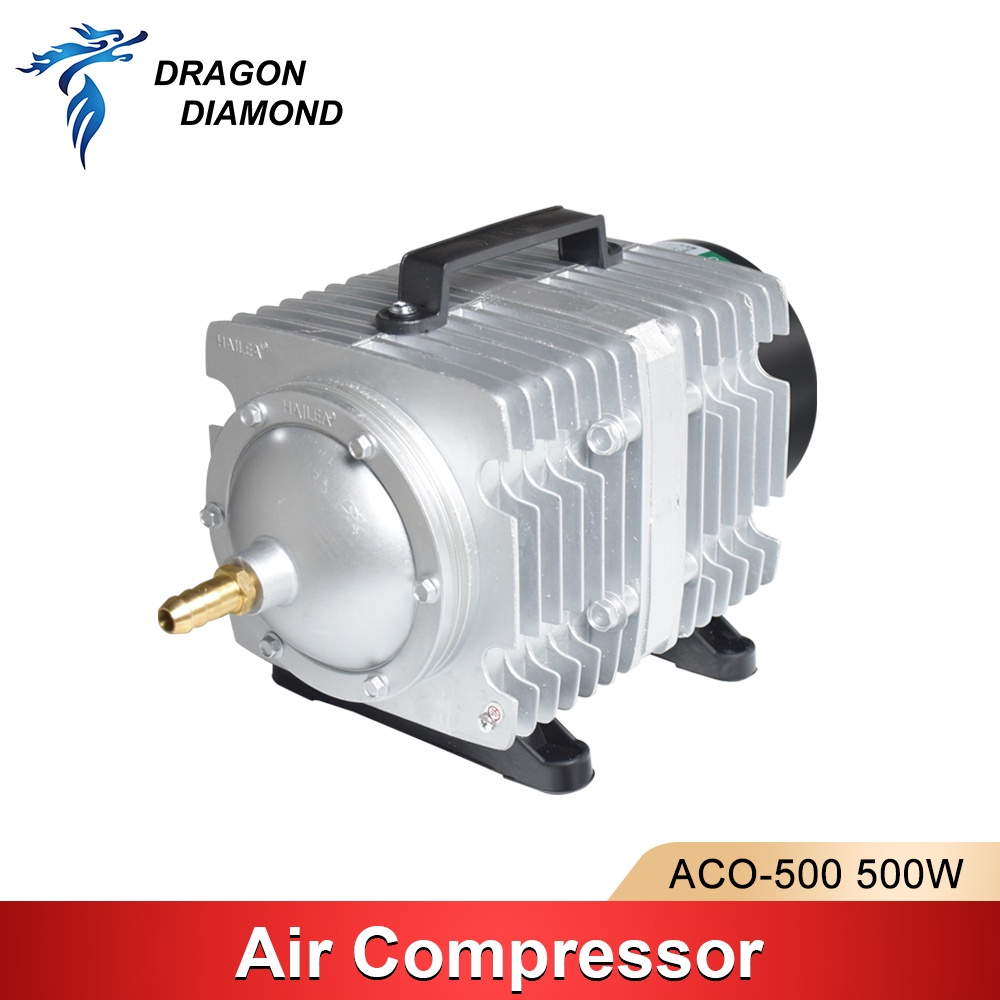 Dragon Diamond 500W Air Compressor ไฟฟ้า Magnetic Air Assist ปั๊มสําหรับ CO2 เลเซอร์แกะสลักเครื่องตั