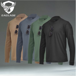 Eaglade เสื้อยืดยุทธวิธี IXLT สีดํา