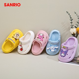 SANRIO รองเท้าแตะ พื้นนิ่ม กันลื่น น้ําหนักเบา เหมาะกับใส่ในบ้าน แฟชั่นฤดูร้อน สําหรับเด็กผู้หญิง