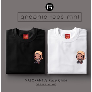 Graphic Tees MNL Valorant Raze Sitting Chibi Customized Shirt Unisex T-shirt for Women and Men_01