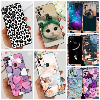 เคสโทรศัพท์มือถือ ซิลิโคนนิ่ม TPU กันกระแทก ลายการ์ตูน สําหรับ Infinix Hot 10 Play X688C X688B Hot10 Play 6.82 นิ้ว