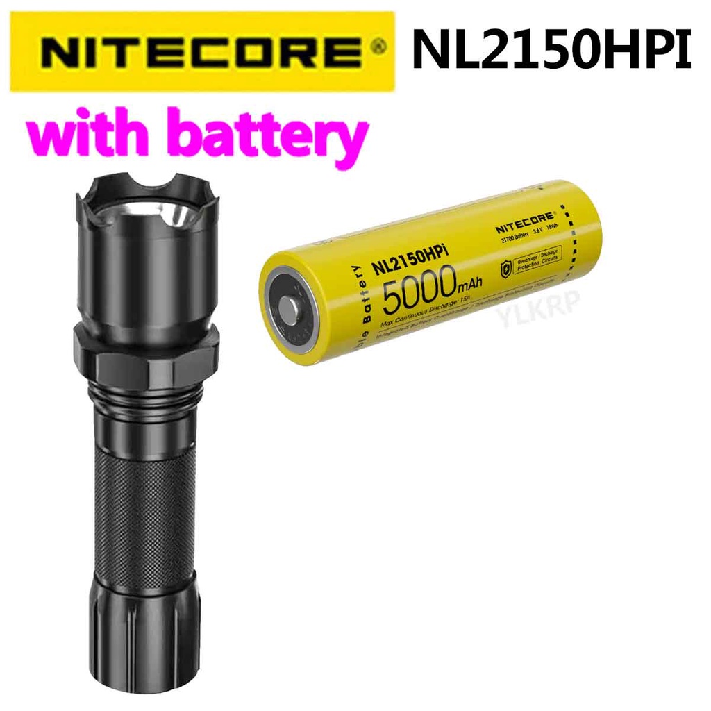 Nitecore NL2150HPI แบตเตอรี่ 21700 พร้อมไฟฉาย ขนาดเล็ก