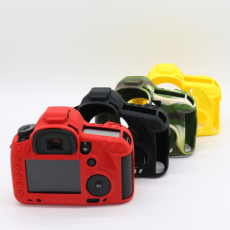 เคสซิลิโคนนิ่ม ป้องกันกล้อง สําหรับ Canon EOS 5D3 5DR 5DS 5D4 5DIV 6D 6DII 60D 70D 80D