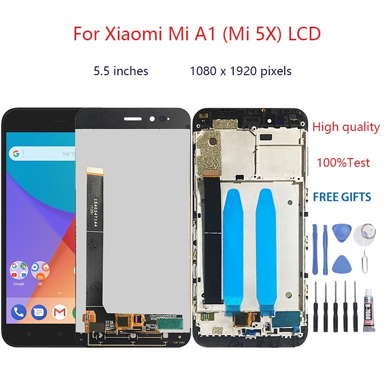 อะไหล่หน้าจอสัมผัสดิจิทัล LCD แบบเปลี่ยน สําหรับ Xiaomi Mi A1 (Mi 5X) Xiaomi Mi A1 (Mi 5X)