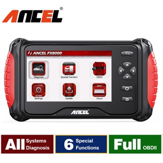 ANCEL FX8000 เครื่องมือวิเคราะห์รถยนต์ ระบบเต็มรูปแบบฟังก์ชั่นพิเศษ OBD2 สแกนเนอร์ ABS ยุบ EPB TMPS สแกน VIN อัตโนมัติ