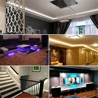 บ้านรสชาติ220โวลต์หลอดไฟLED Strip RGB บลูทู ธ IP67 ไฟ LED เทปยืดหยุ่นกันน้ำ 60led/M พร้อมปลั๊ก ไฟเส้น ไฟตกแต่งห้