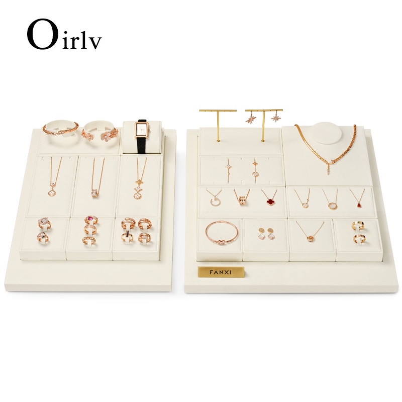 Oirlv ถาดจัดเก็บเครื่องประดับ ต่างหู แหวน สร้อยคอ สร้อยข้อมือ TT168
