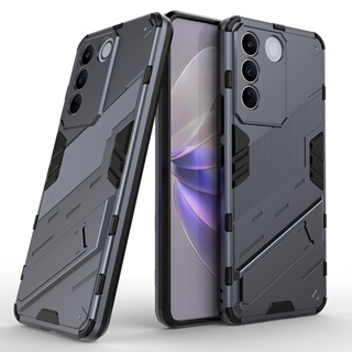 เคส Vivo V27E Case Shockproof พลาสติกแบบแข็ง Armor Kickstand Phone Casing Vivo V27E VivoV27E Back Cover