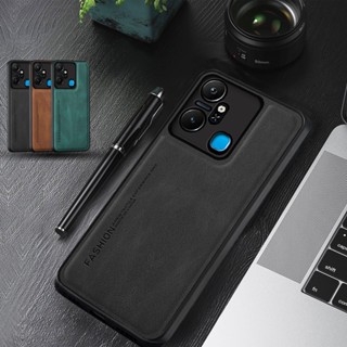 เคสโทรศัพท์มือถือหนัง TPU นิ่ม กันกระแทก หรูหรา สําหรับ Infinix Smart 6 Plus X6823C X6823