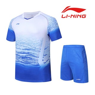 Li Ning ใหม่ เสื้อยืดแบดมินตัน แขนสั้น สไตล์จีน สําหรับผู้ชาย ผู้หญิง 6049