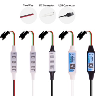 สายไฟ LED SP002E SP621E พร้อมตัวควบคุม USB DC สําหรับแถบไฟ WS2812B WS2811