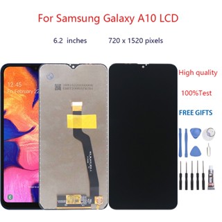 อะไหล่หน้าจอสัมผัสดิจิทัล LCD แบบเปลี่ยน สําหรับ Samsung Galaxy A10 A10