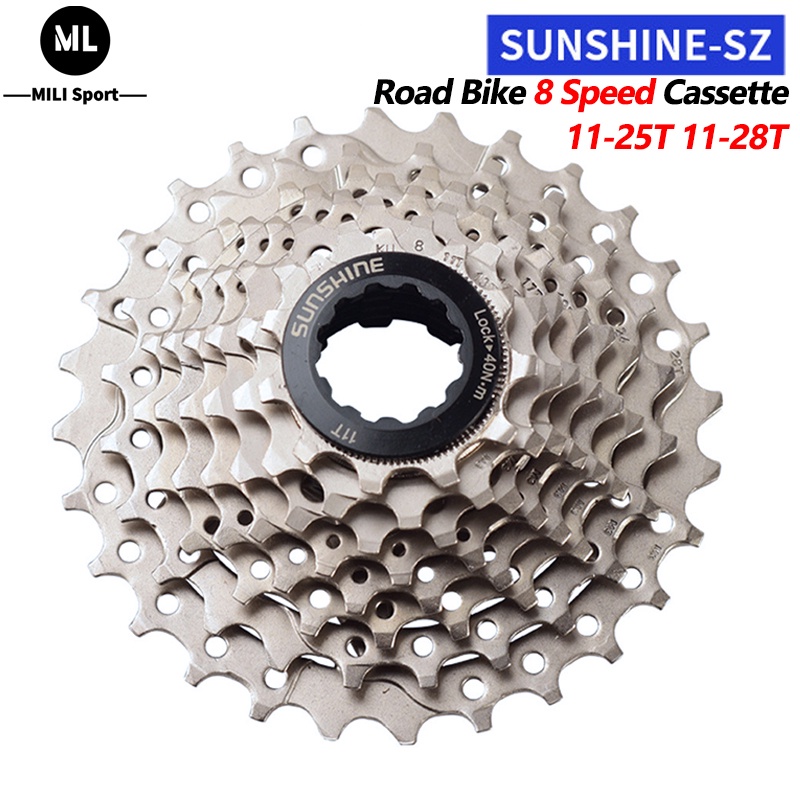 Sunshine เฟืองล้อจักรยาน 11-25T 11-28T 8S ความเร็ว 8 ระดับ สําหรับ Shimano SRAM SUNRACE