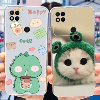 เคสโทรศัพท์มือถือ ซิลิโคนนิ่ม TPU ลายไดโนเสาร์ แมวน่ารัก สําหรับ Xiaomi Redmi 10A 2022 Redmi10a