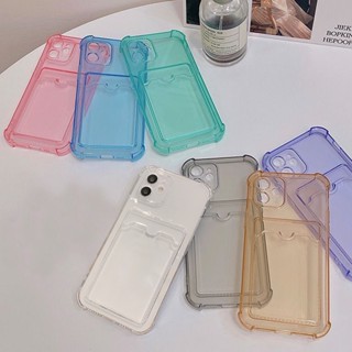 เคสโทรศัพท์มือถือแบบนิ่ม Tpu ใส พร้อมช่องใส่บัตร สําหรับ Redmi Note 9 10 10S 11 11s 10Pro Max 11Pro 11Lite M3 X3 Pro NFC Redmi A1 10C 10A 10 9A 9C NFC