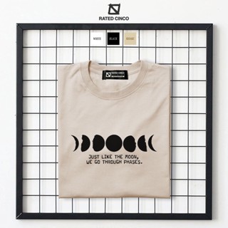 JUST LIKE THE MOOON, WE GO THROUGH PHASES | Inspi Unisex Shirt | Minimalist | Aesthetic |Rated Cinco_01