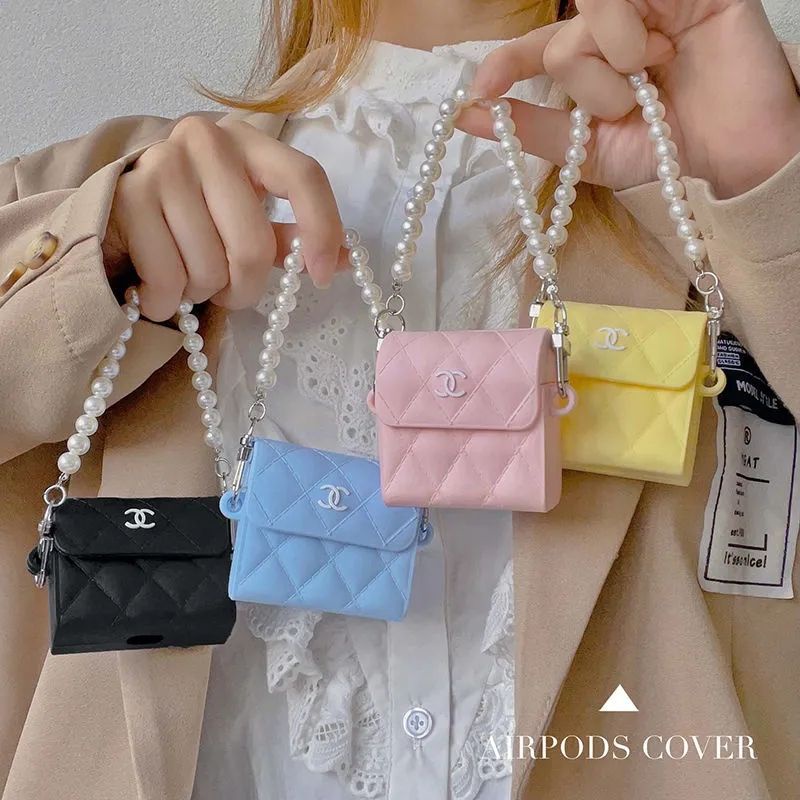 เคสกระเป๋าถือแฟชั่น สําหรับ Airpods 1 2 3 pro ยางนิ่ม หูฟังบลูทูธ ปลอกหุ้มป้องกัน