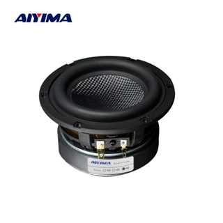 Aiyima ลําโพงซับวูฟเฟอร์ HIFI 4 8 โอห์ม 80W 4 นิ้ว 1 ชิ้น