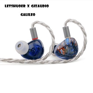 Letshuoer x GIZAUDIO Galileo หูฟังอินเอียร์ IEMs ไดรเวอร์ไดนามิก 10 มม. และหูฟังไฮบริด Sony 2389 BA Unit