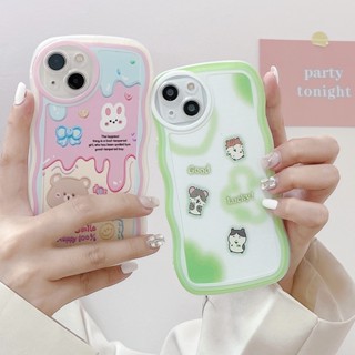 เคสโทรศัพท์มือถือแบบนิ่ม ลายการ์ตูนคลื่น สําหรับ Samsung A24 A54 A32 A13 S23 S22 S20 S21 Plus S23 Ultra S21FE S20FE A14 A12 A04 A72 A21S