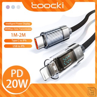 Toocki สายชาร์จเร็ว PD 20W 3A USB C เป็น 10S 2.4A USB เป็น 10S สําหรับ 11 12 13Pro