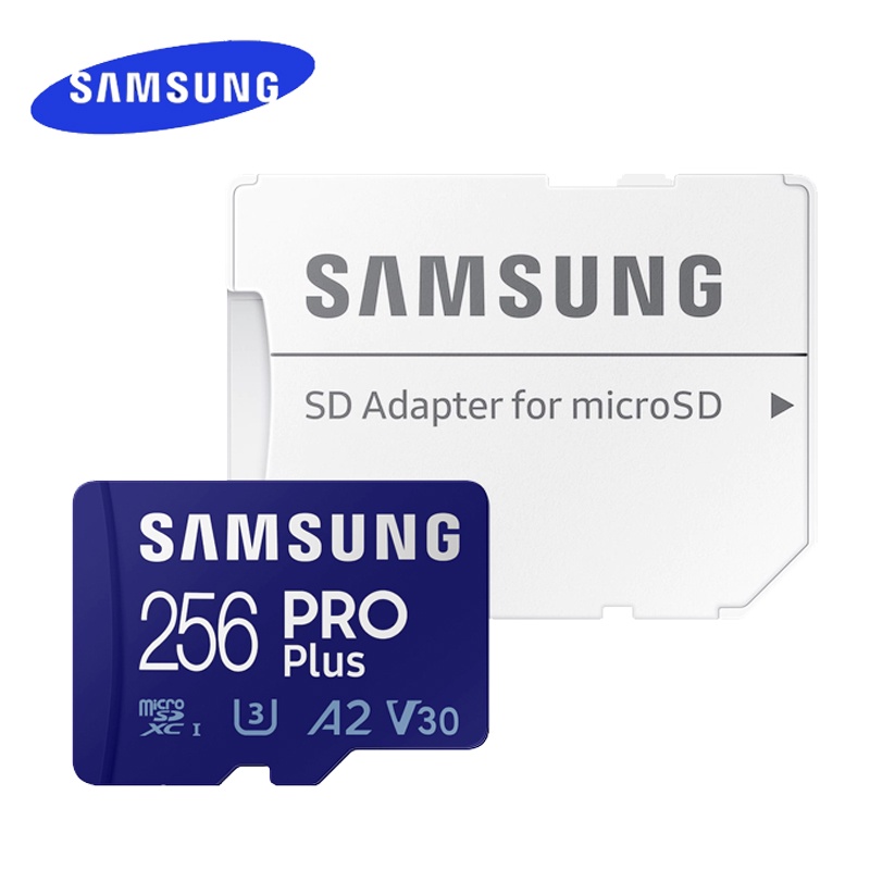 Samsung PRO Plus Micro SD 64GB การ์ด Micro SD/TF 256GB 128GB แฟลชไมโครการ์ด 512GB U3 4K หน่วยความจําการ์ด TF การ์ด Micro SD สําหรับโทรศัพท์